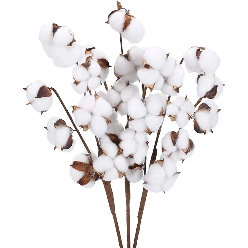 

Decorative Dried Cotton Flowers Gypsophila White Home Ornament Flower Branch Bridesmaid Bouquet Decor Fake White Flower Wedding