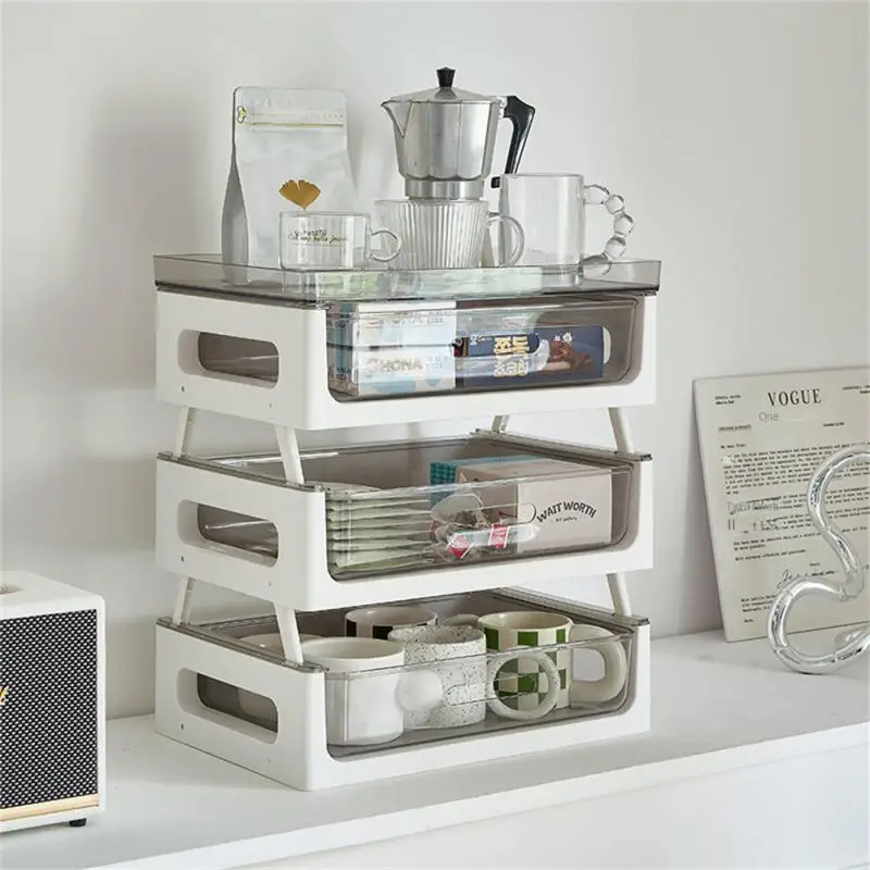 

Household Coffee Storage Rack Double-layer Tea Bag Storage Rack Capsule Cup Storage Rack Cup Storage Stackable Drawer Type