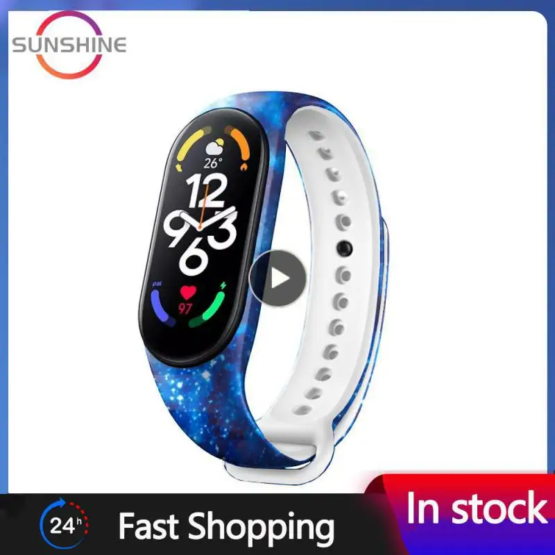 

1~10PCS Silicone Strap for Mi Band 7 Replacement Colorful Straps for Xiao Mi Miband 7 Miband7 Sport Wrist