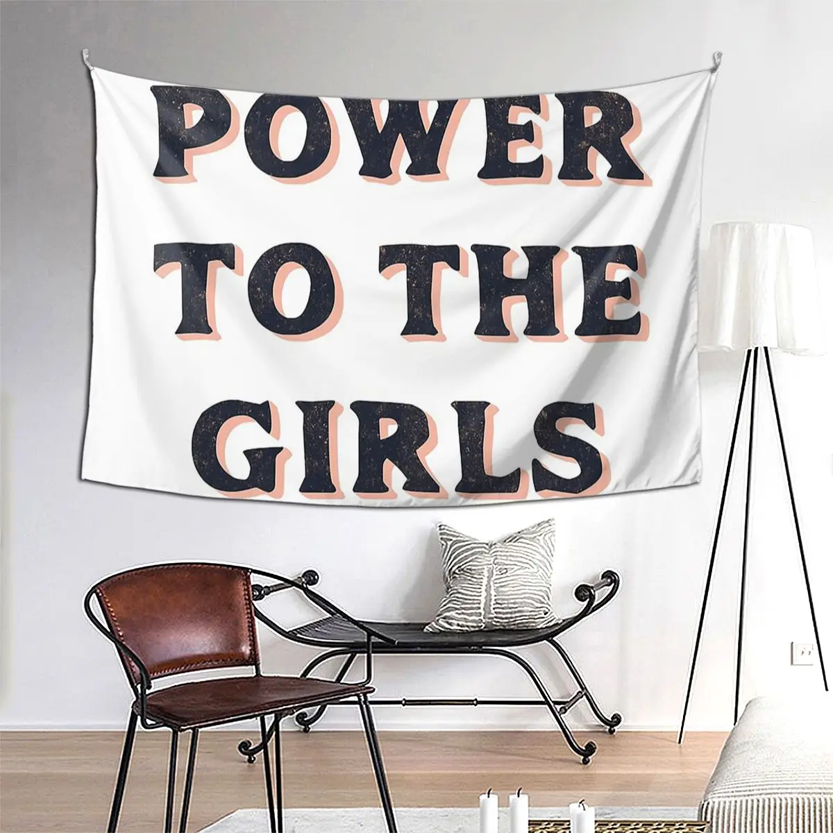 

Гобелен «Power To The Girls», забавные настенные украшения для дома, гобелены для гостиной, спальни