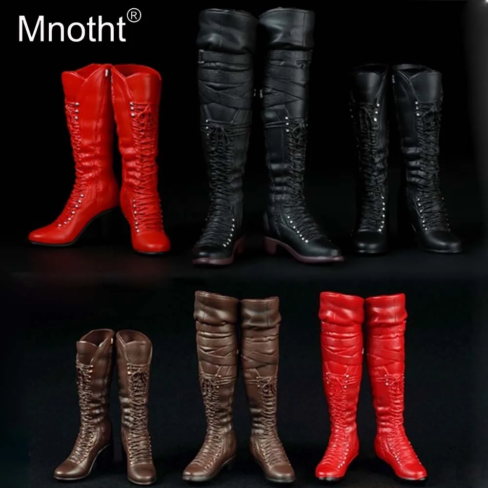 

1/6 Scale Shoes Female Soldier Leg Boots Hollow Boot Model Fit For 12inch Phicen JIAOUL Steel Glue Body Accessories mnotht m3