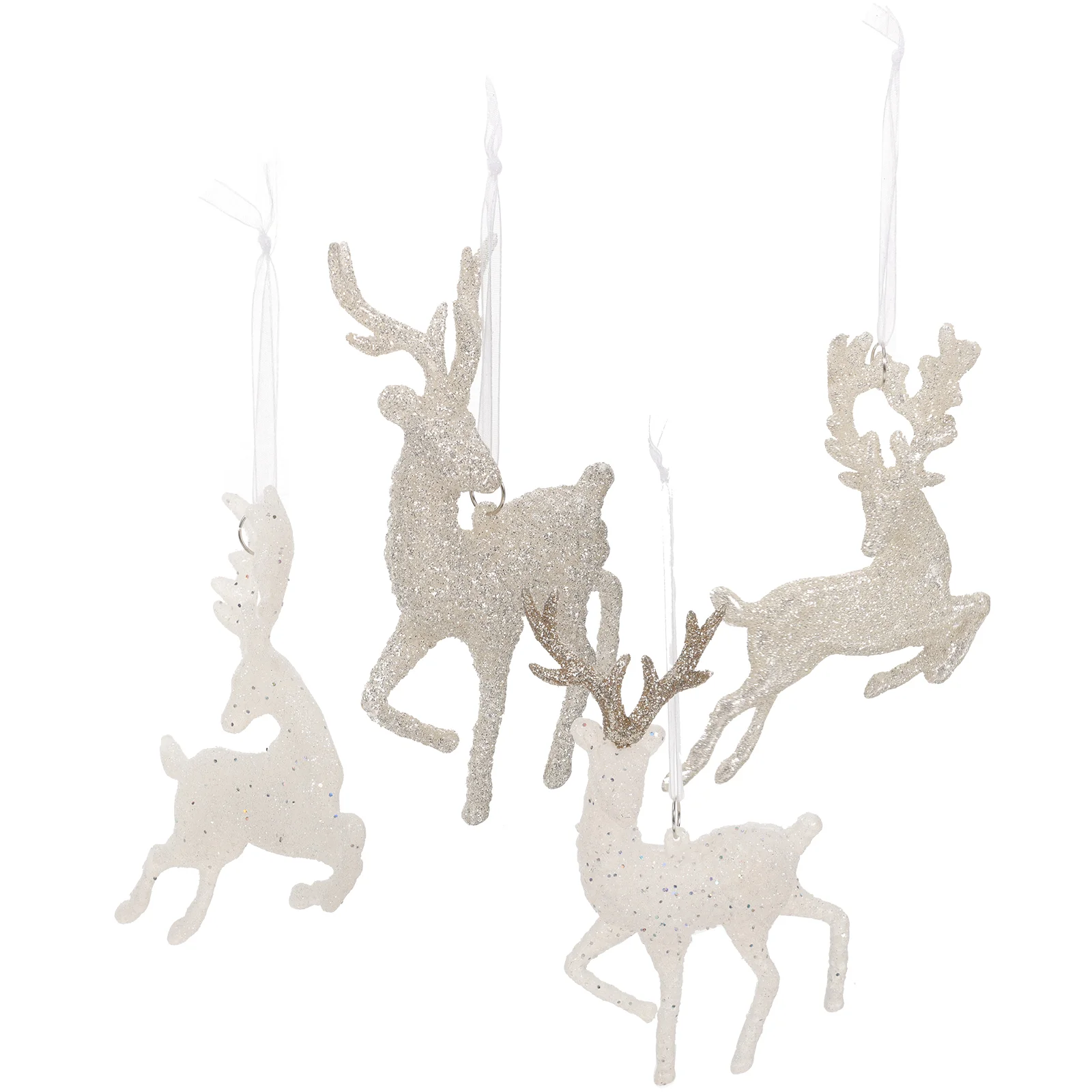 

4 Pcs Decor Hanging Elk Pendant Ornament Christmas Tree Festival Adornment Decorations Indoor Xmas