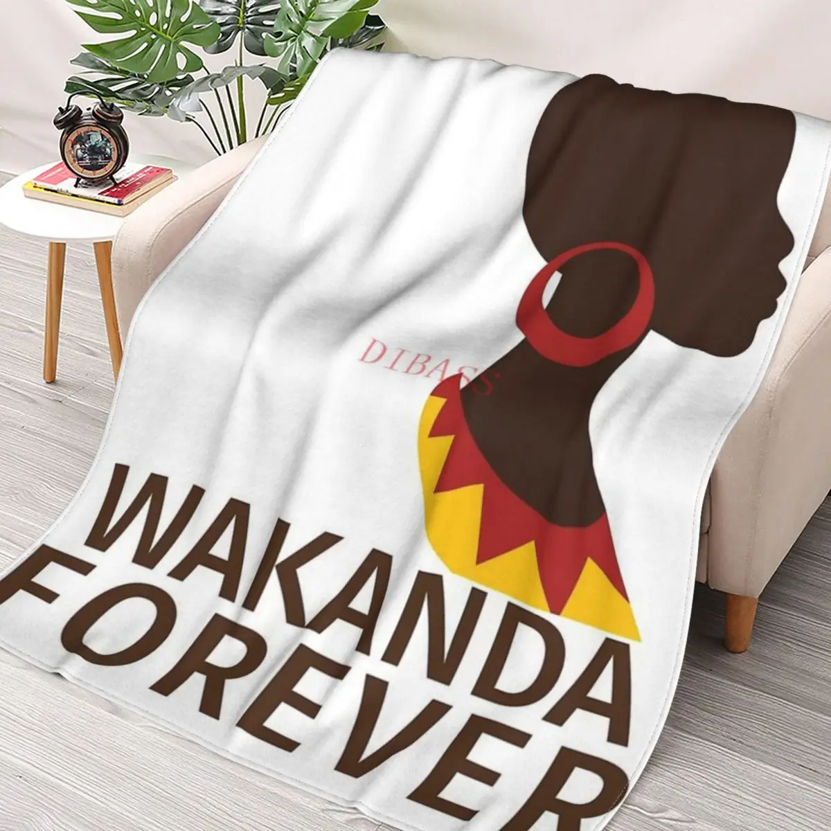 

Фланелевое Одеяло с 3D принтом Wakanda Forever