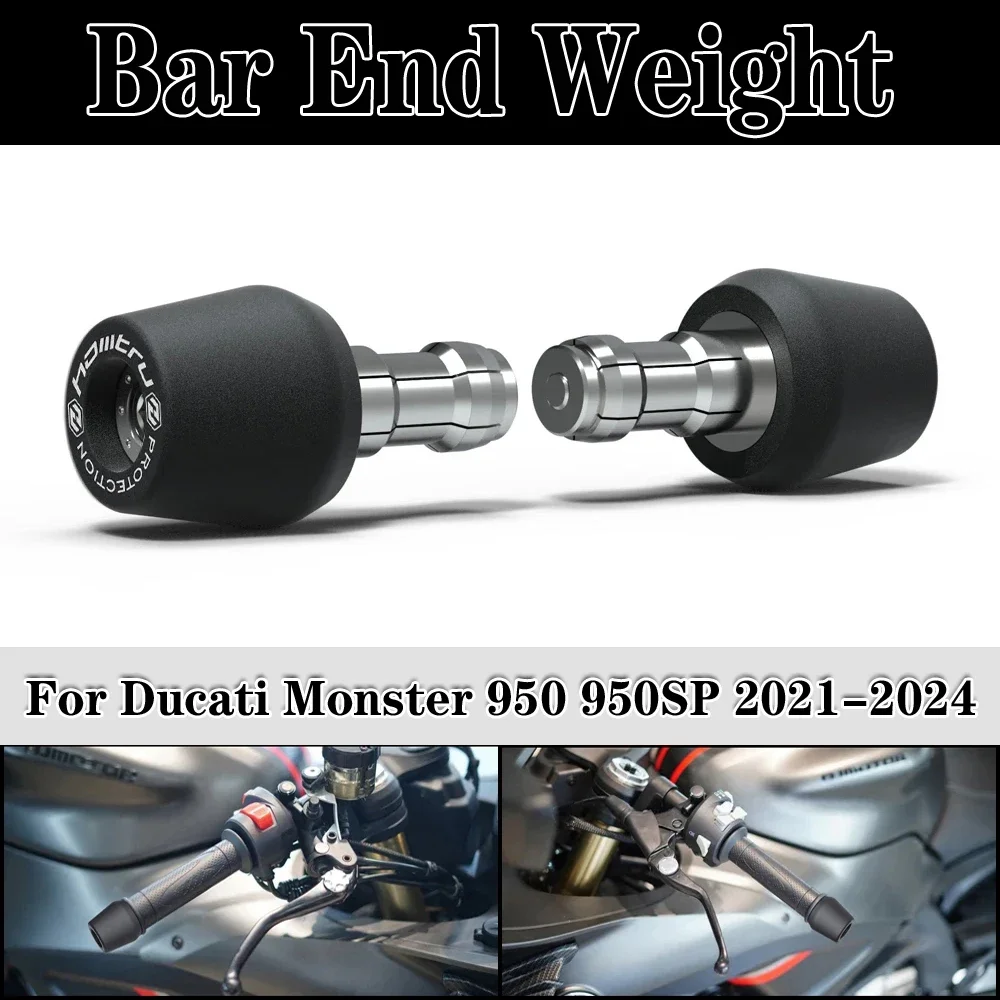 

Motorcycle Handle Bar End Weight Grips Cap For Ducati Monster 950 950SP 2021-2024