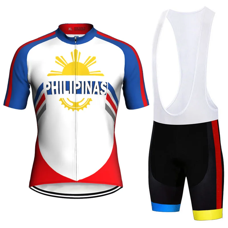 

Philippines Cycling Jersey Set Short MTB Bicycle Shirt Wear Gel Pad bib Clothes Road Sport Suit Crossmax Mountain Tight Jacket