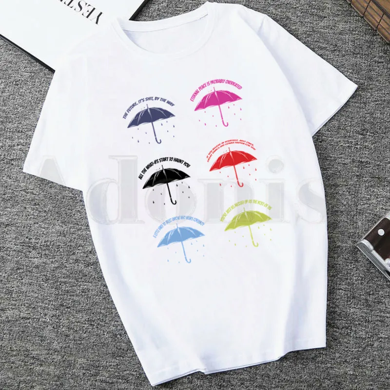 

Cha Diego Vanya Luther Allison Umbrella Academy T Shirts Women's T-shirt Short Sleeve Female Tops Tees Harajuku Vintage