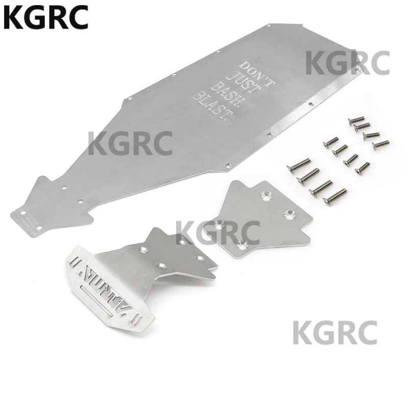 

Металлическая защита корпуса из нержавеющей стали, защитная противоскользящая пластина для Arrma Kraton EXB 1/8, обновленные детали для радиоуправляемых автомобилей