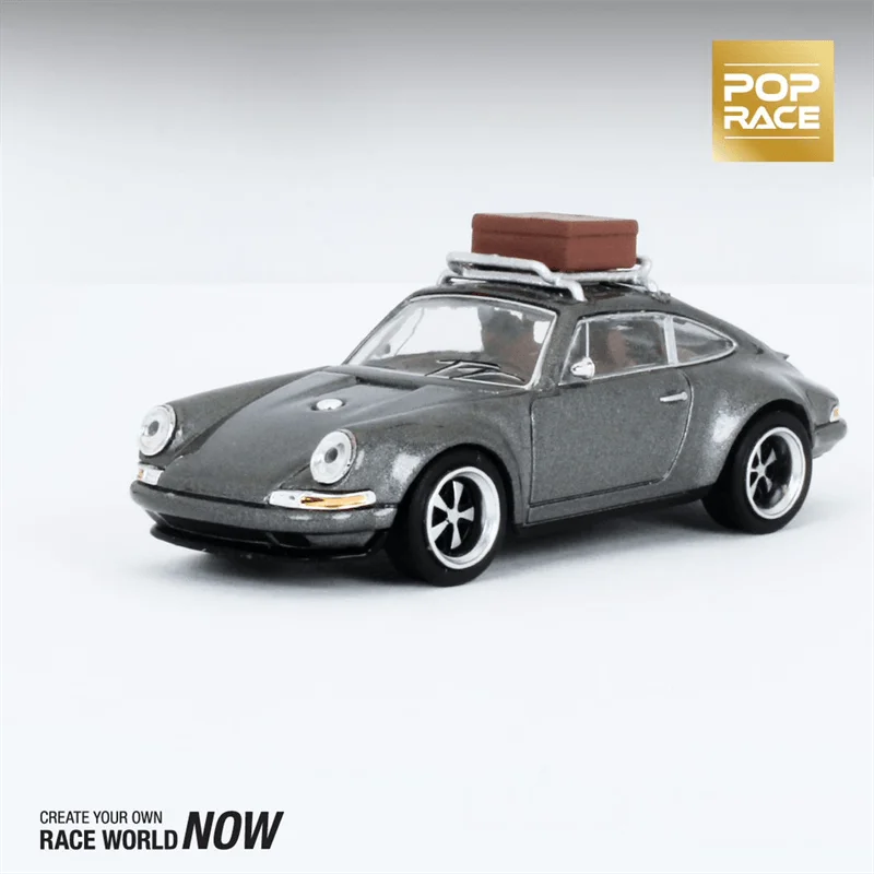 

POPRACE 1:64 Singer Grey with luggage Diecast Collector's Vehicle Model Car
