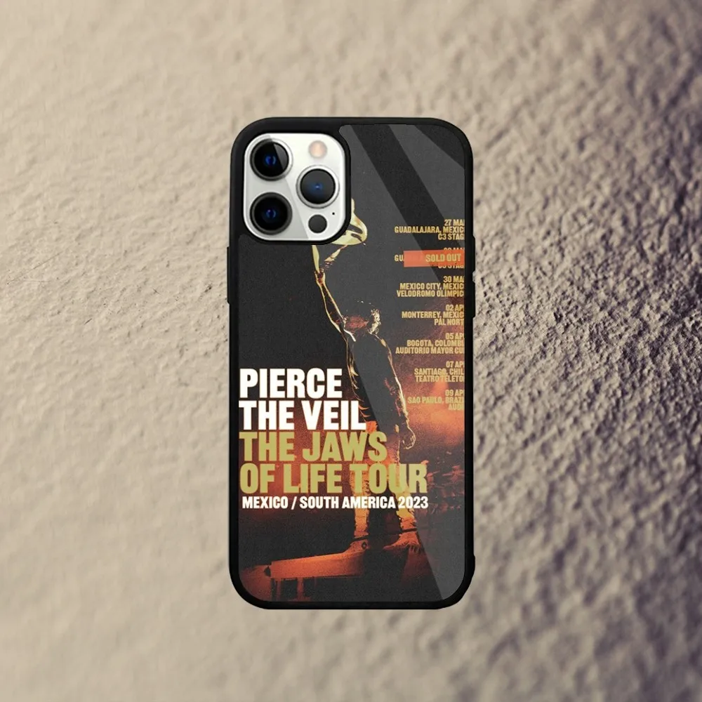 Чехол для телефона P-Pierce The Veil Band iPhone 15 14 13 12 11 Plus Pro Max Mini Magsafe с магнитной