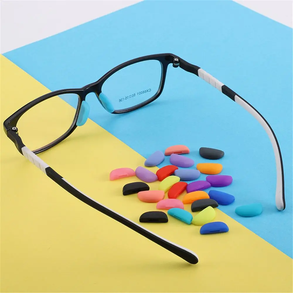 

10Pairs/Pack Eyewear Accessories Soft Sunglasses Push On Eyeglass Glasses Nose Pads Nosepads Silicone Nose Pads