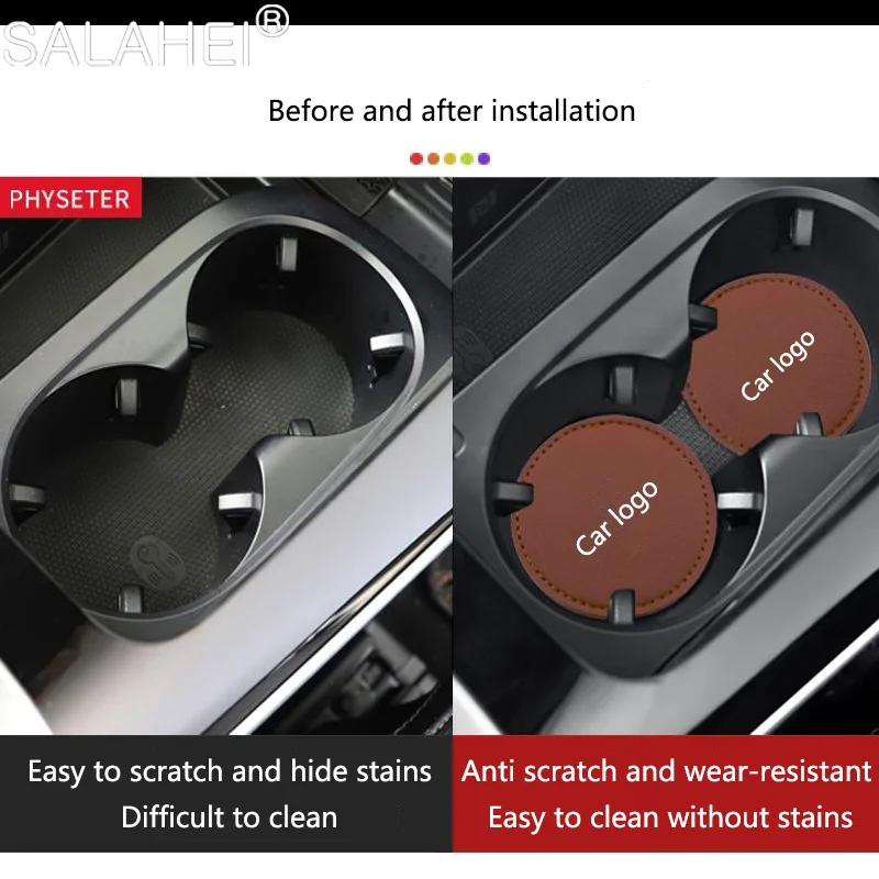 Для ZEEKR 001 009 2022 2023 2024 аксессуары для интерьера 2 шт. Стайлинг автомобиля кожаные
