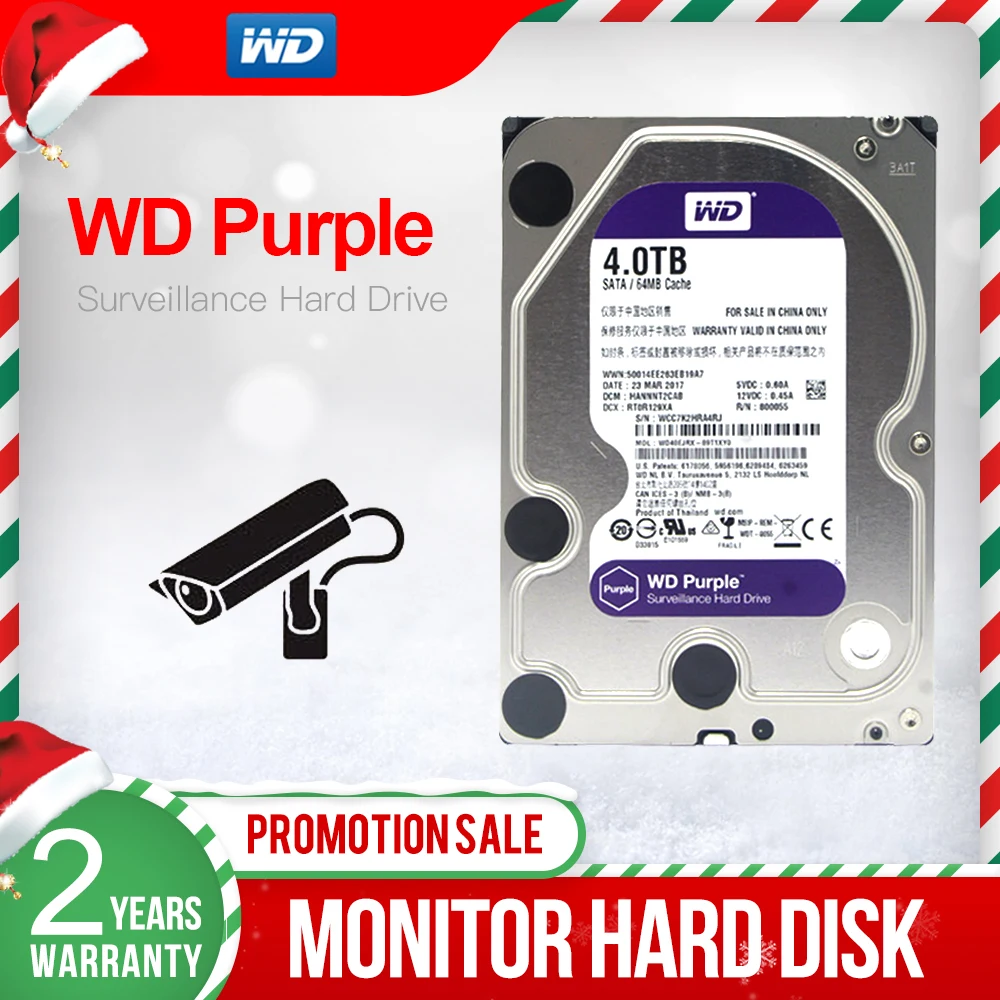    WD Purple, 4 , 3, 5 , SATA III, 6, 0 ,       DVR IP- WD42EJRX