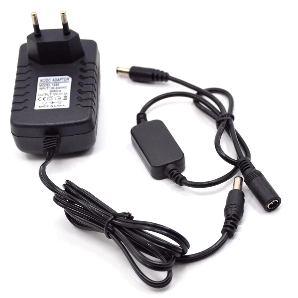 

Step-Down Cable 8V+DC Charger For ACK-E6 AC-PW20 NP-FW50 DMW-DCC3 BLB13 DR-E6 LP-E6 DR-400 BP-511 DR-E18 Dummy Battery