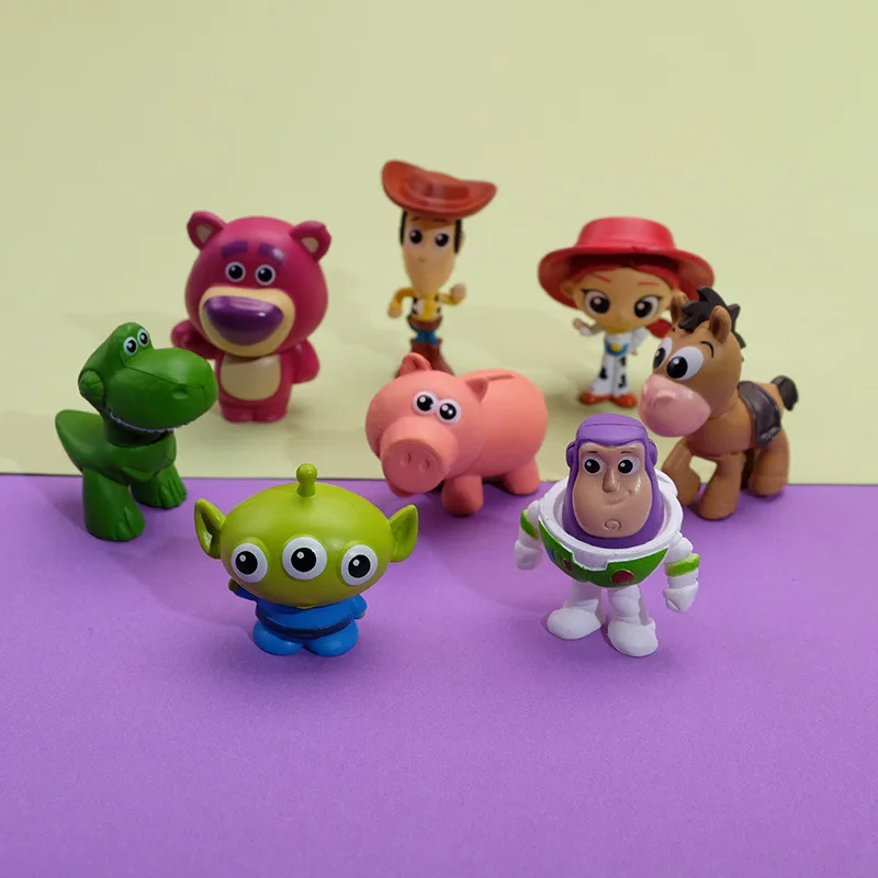 

Disney Toy Story Woody Buzz Lightyear Lotso Figure Doll Pendant 5cm DIY Jessie Alien Mr.Potato Head Model Furnishing articles