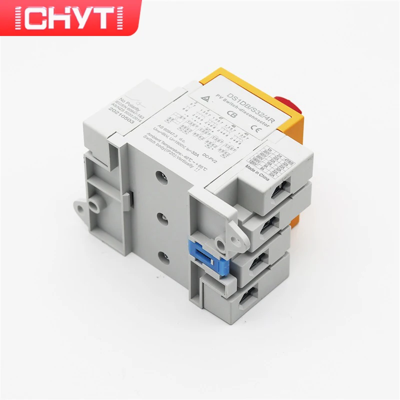 CHYT Бесплатная доставка DS1DB-S Разъединитель постоянного тока 4P 300 В 600 800 1000 1200 32A