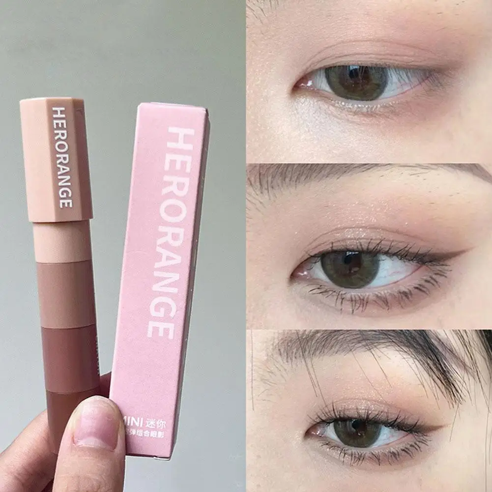 

4 In 1 Pearlescent Eyeshadow Highlighter Pencil Stick Eyes Waterproof Makeup Stick Glitter Eyeliner Eyeshadow Lasting Pen T T8G1