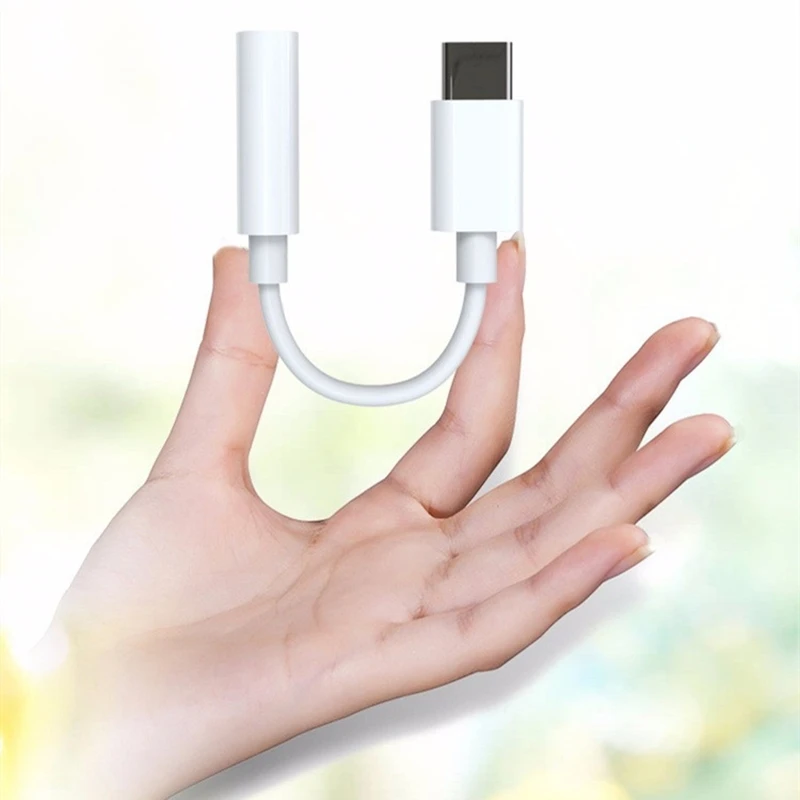 Переходник с USB Type C на гнездо 3 5 мм вспомогательный ключ кабель шнур разъем для