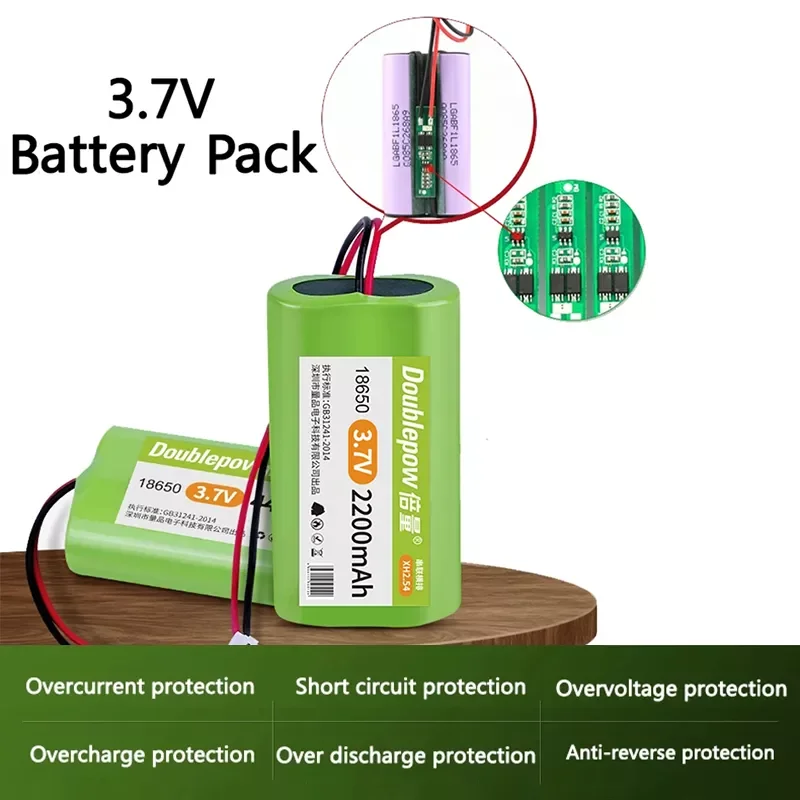 

NEW2023 3.7V 18650 lithium battery 4400/6000/10500mAh Rechargeable battery pack megaphone speaker protection board