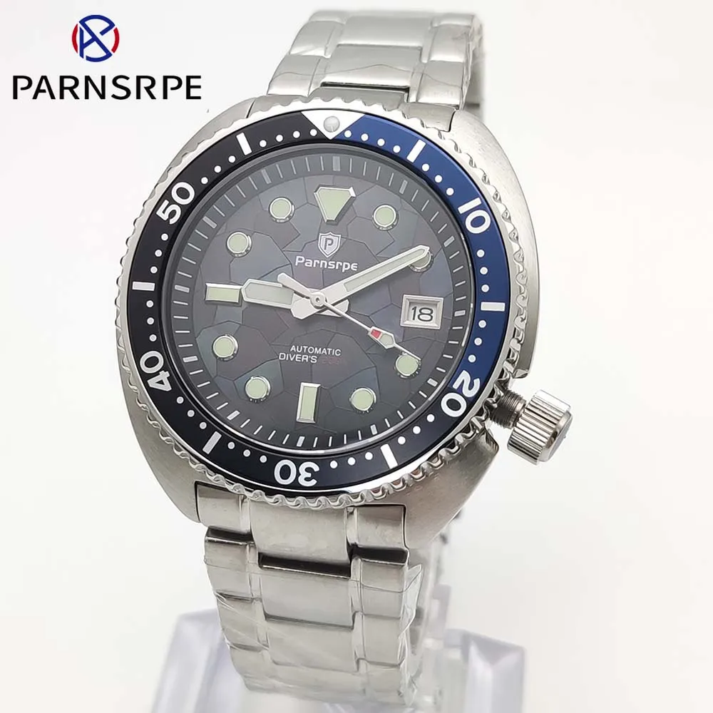 Мужские механические часы Parnsrpe водонепроницаемые автоматические из нержавеющей