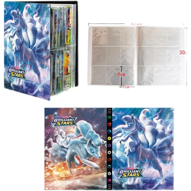 

Альбом для карт POKEMON 9 Pocket 432, книга с покемоном, аниме картой, игра, Покемон, коллекция карт, держатель, папка, топ, игрушки, подарок