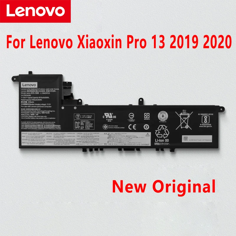 Новый оригинальный аккумулятор для ноутбука Lenovo Xiaoxin Pro 13 2019 2020 L19M3PD3 L19L3PD3 L19D3PD3 -
