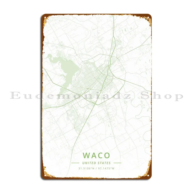 

Waco United States Metal Sign Design Party Wall Decor Designs Retro Tin Sign Poster