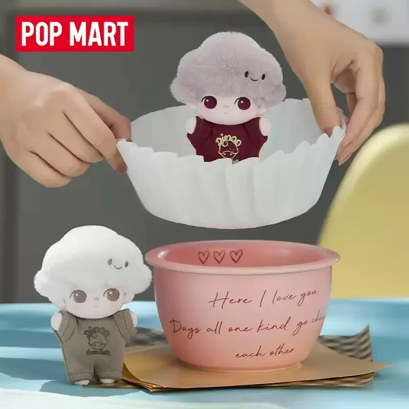 Фото Оригинальный POP MART DIMOO CRUSH ON COFFEE серии мягкий плюшевый брелок слепая коробка аниме фигурки милая модель Рождественский подарок №4