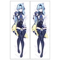 eula dakimakura cover genshin impact game player bedding pillow case double sided hugging fullbody pillow cover