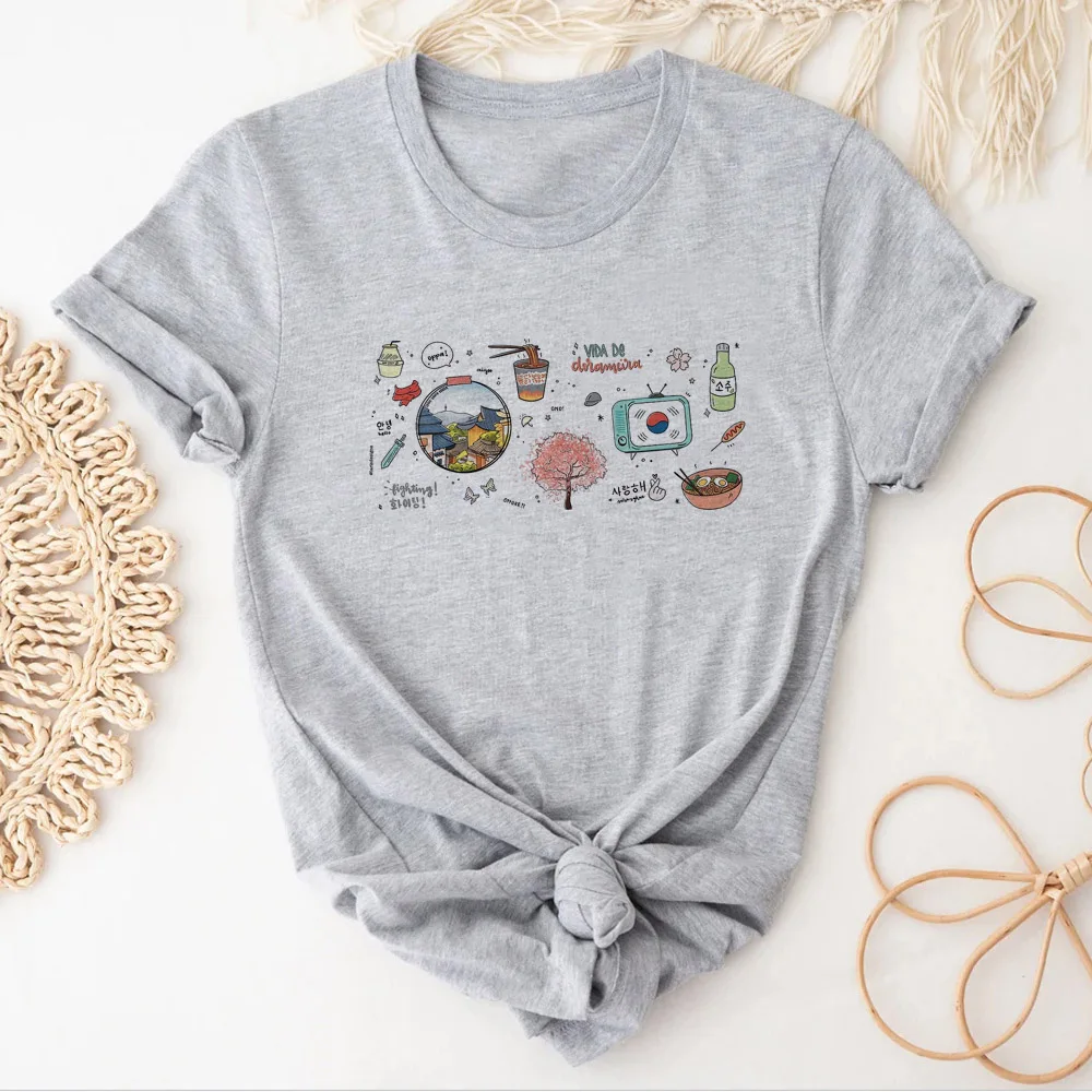 Женские комиксные футболки Dorama аниме футболка женская одежда y2k