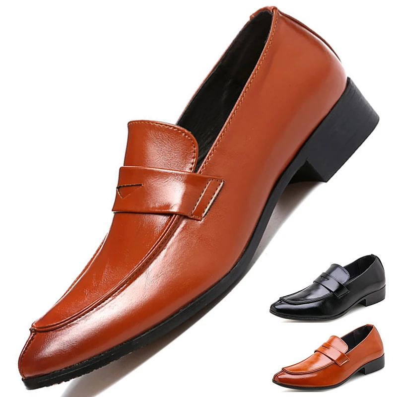 

Men's Casual Shoes Leather Shoes Fashion Brands Men's Loafers Chaussures Casual En Cuir Comfortable Breathable Oxford Shoes