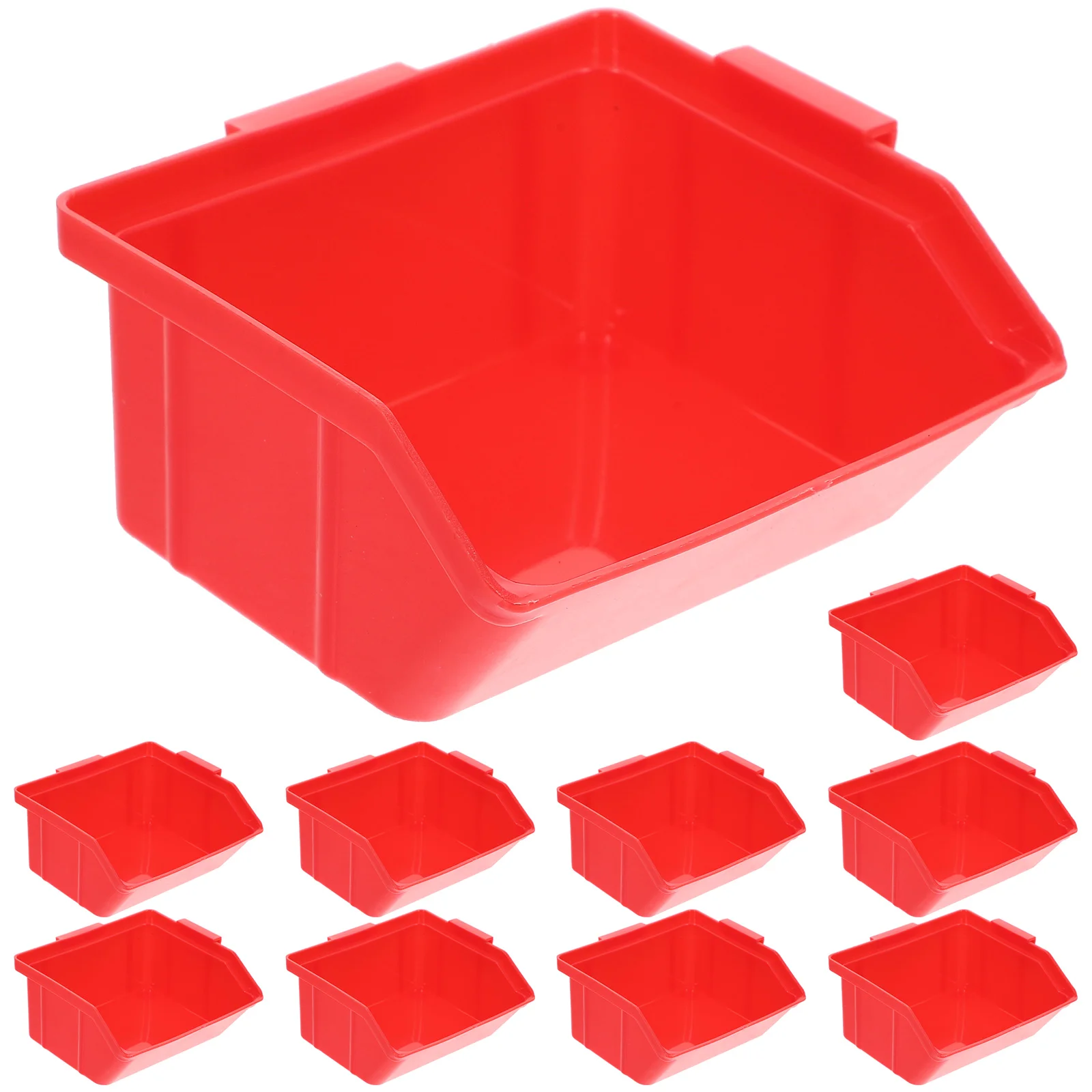 

10 Cs/Package Parts Box Storage Container Case Racking Shelving Plastic Containers Accessories Stackable