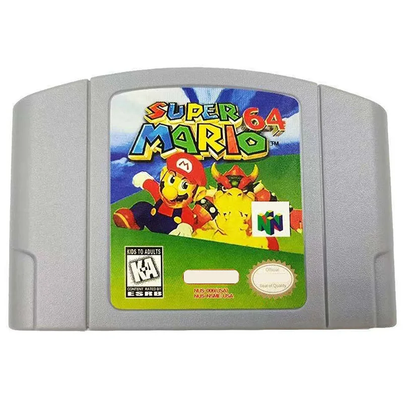 

Super Mario 64 N64 Game Card Series Is Suitable for N64 Version, American English Version English NTSC Animation Toy Gift