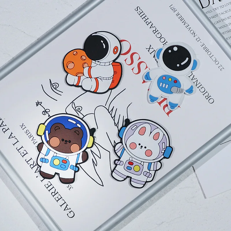 

4pcs Rabbit soft patch holding Mars Alien Astronaut DIY Applique Embroidered Planet Space Patch Stickers for Backpack
