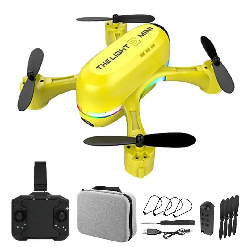 Купи Mini Drone 4K RC Drone With Camera LED Light UHD Foldable RC Helicopter One-key Take-off Gravity Sensor RC Drone Gift Toy за 1,533 рублей в магазине AliExpress