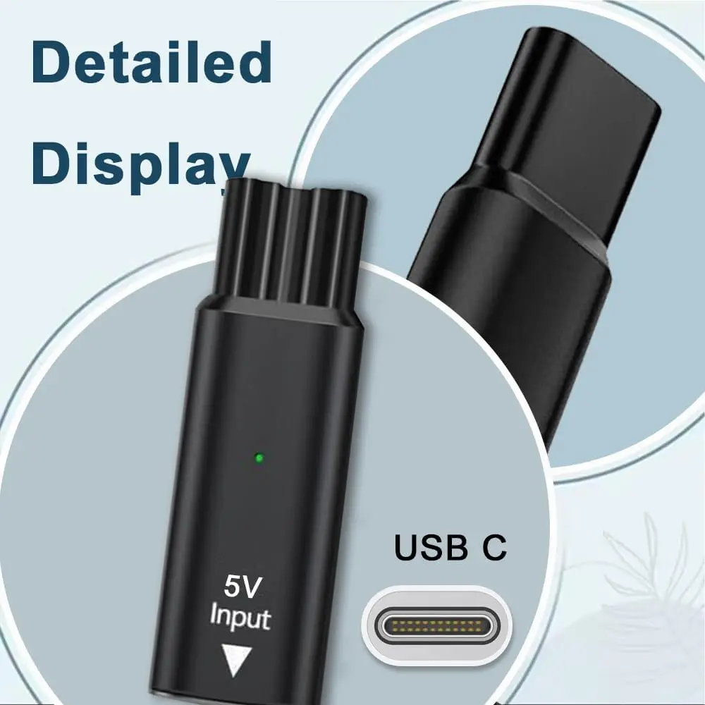 Адаптер для электробритвы и бороды 5 В Type-C