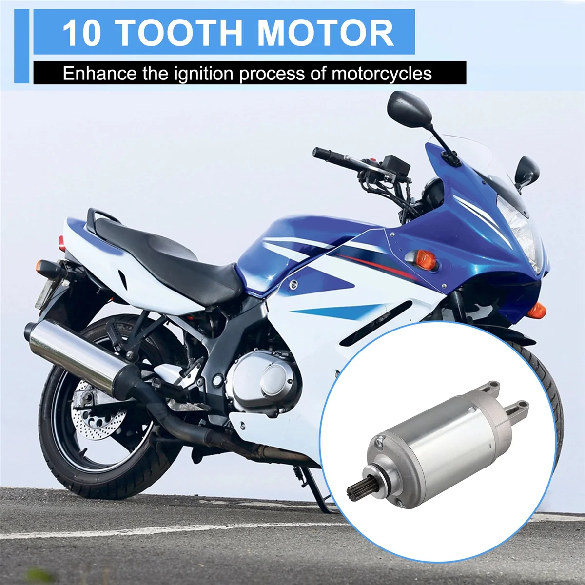 10-зубчатый стартер для мотоцикла Suzuki GS500 GS500U GS500H GS500F GS500E GS500ESK GSX750 GSX750F 31100-27A00