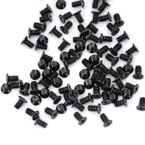 

100pcs PC Case 32*6mm Hard Drive HDD Caddy Hot Swap Server Tray Mount Screw Flat Countersunk Phillips head DIY Computer C