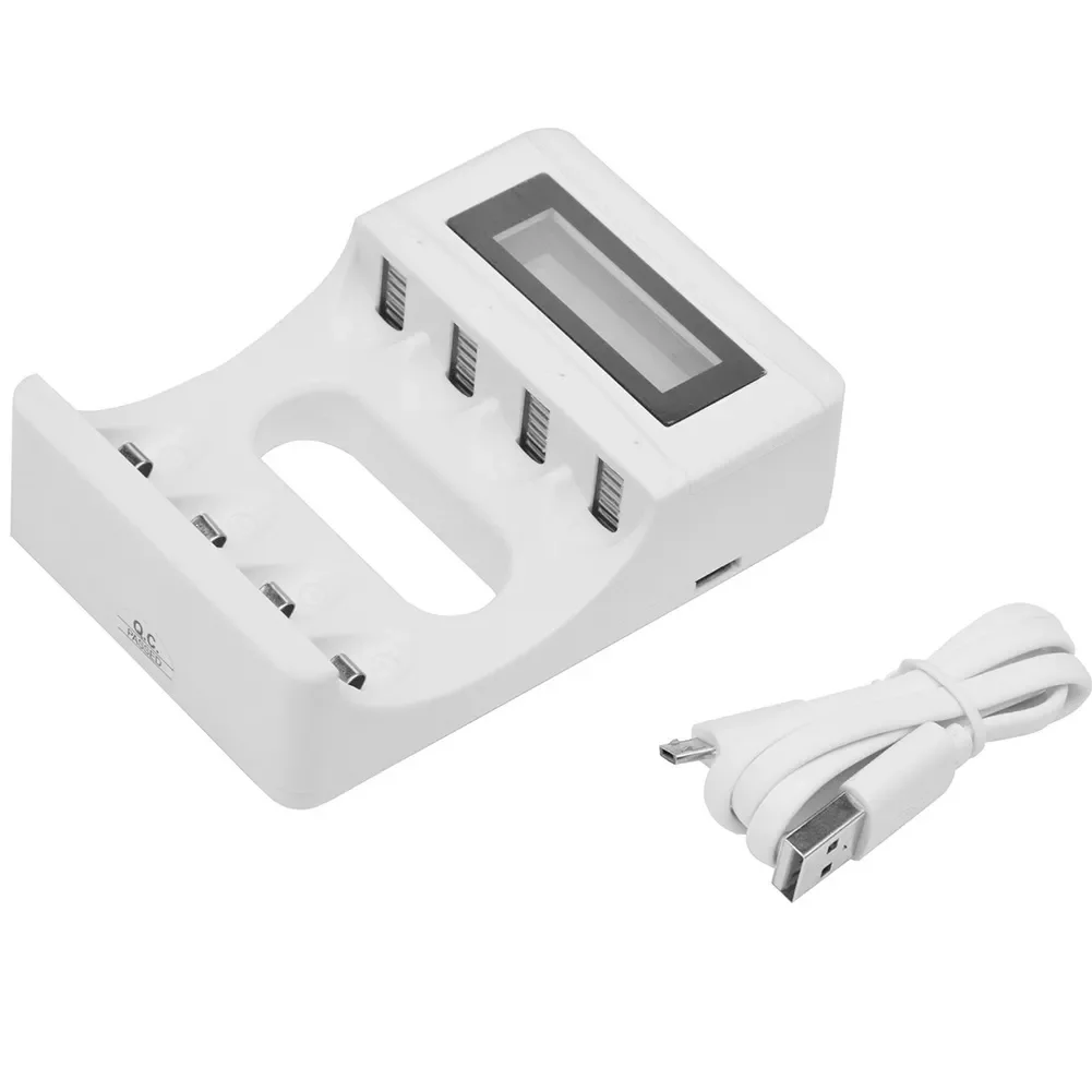 

Smart Charger 4 Slot Smart LCD Rechargeable Battery Charger USB Charger For AA / AAA NiCd NiMh Rechargeable Batteries