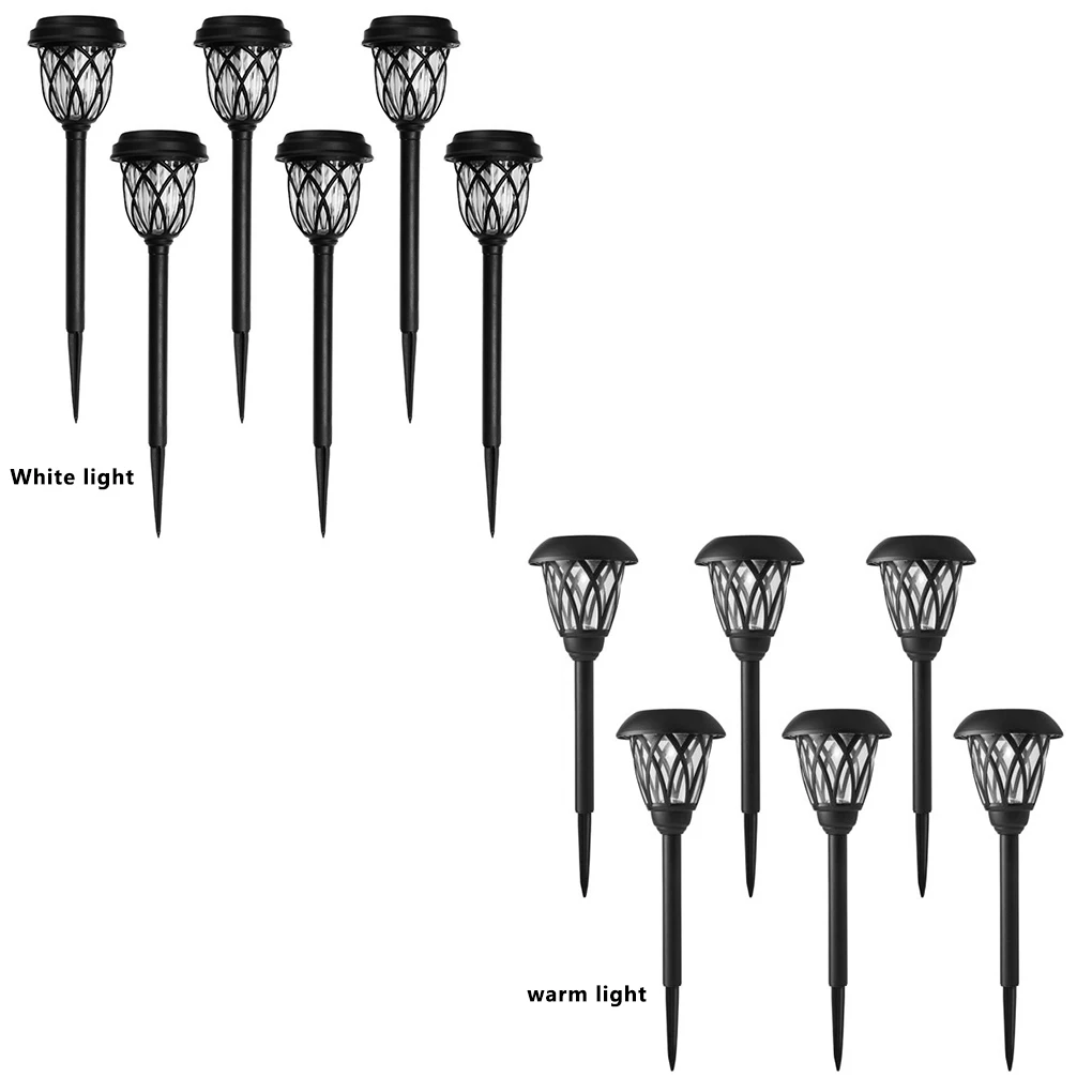 

6pcs Garden Light Solar IP44 Waterproof Ground Lamp Wireless Decoration Pathway Lamp for Outdoor White Light