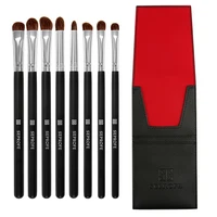 8 piece horse hair makeup brushes set suitable for eye shadow foundationeyebrowseyeliner lipsresidual powder and other eye