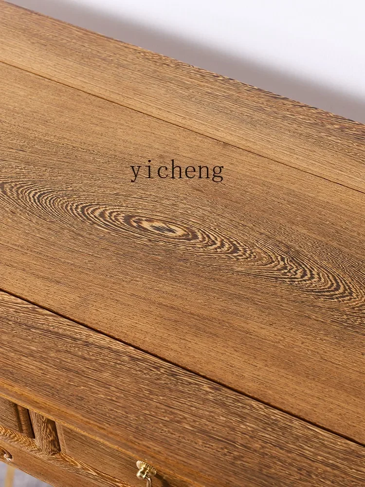 ZF розовое дерево средняя дверная рама для зала длинный узкий стол буддийский