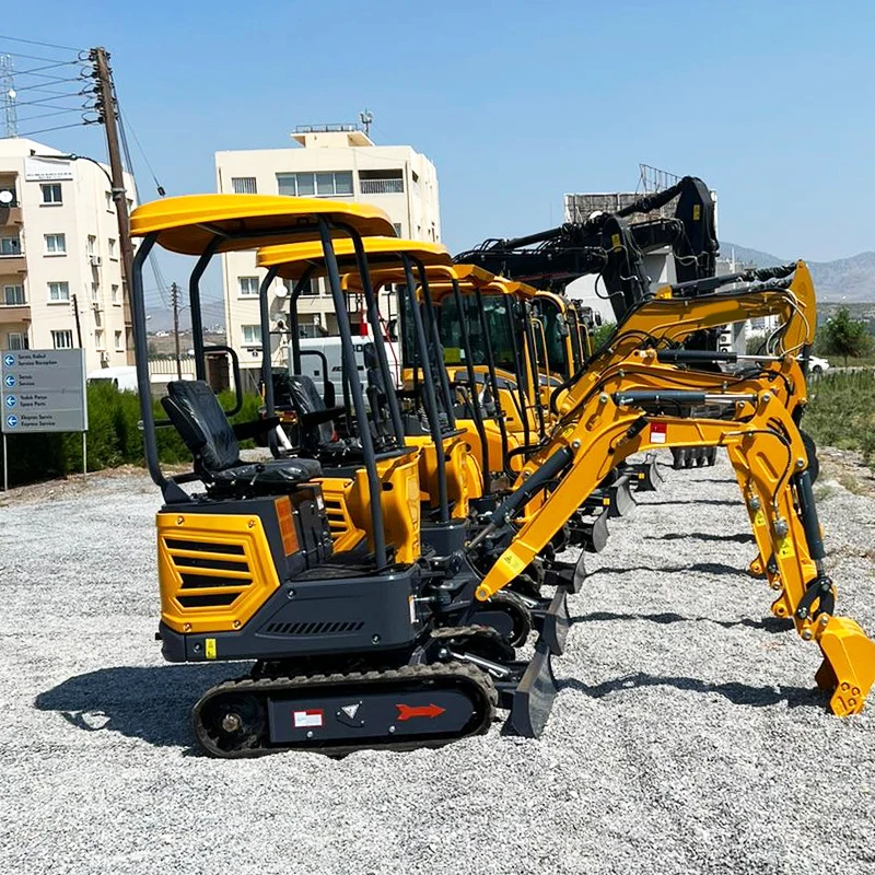 Mini Excavator Chinese Manufacturer 1.2 Ton Mini Excavator Bagger Mini Digger 1 Ton Export To Europe And America Ce Epa