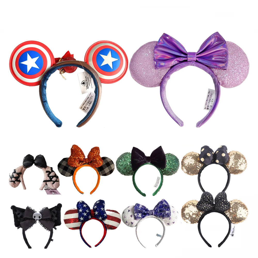 Mickey Minnie Ears Headband Sequin EARS COSTUME Hallowmas He