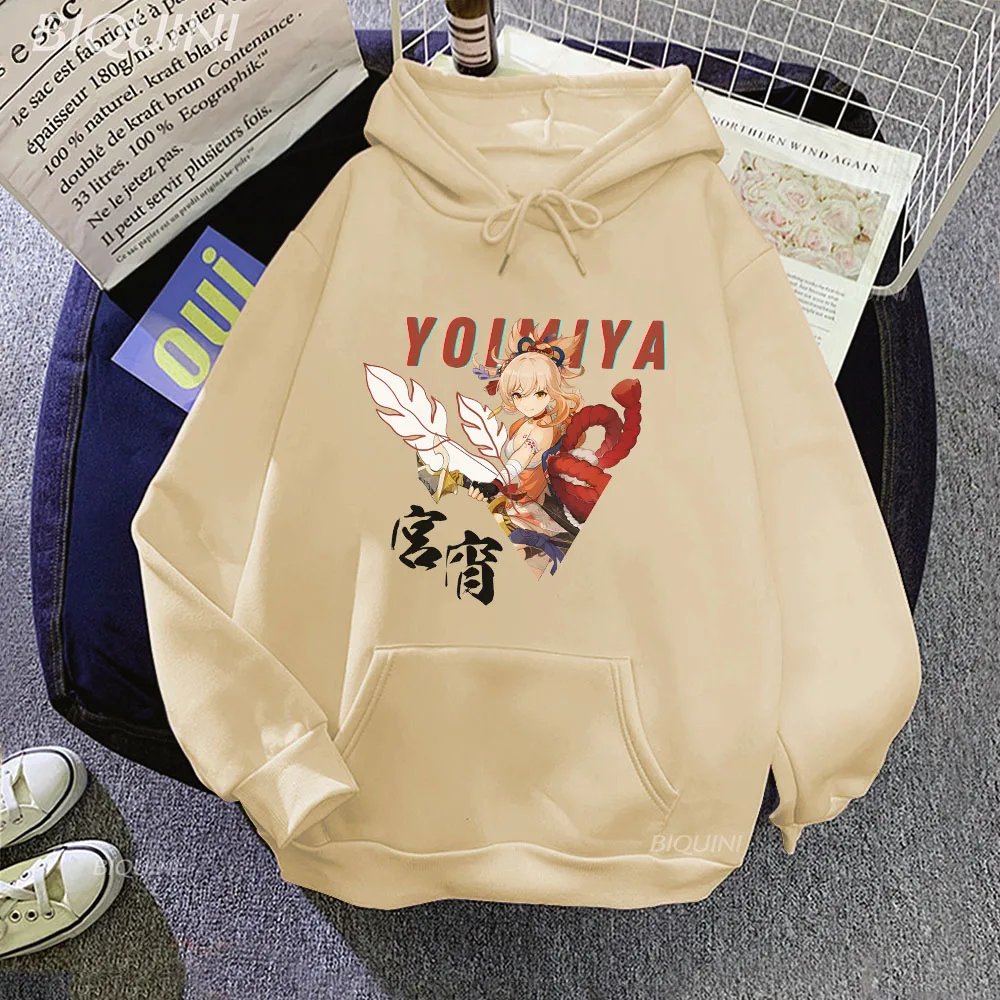 

Genshin Impact Essential Hoodies Naganohara Yoimiya Print Men/ Women Hoodie Winter Long Sleeve Harajuku Sudaderas Spring Autumn