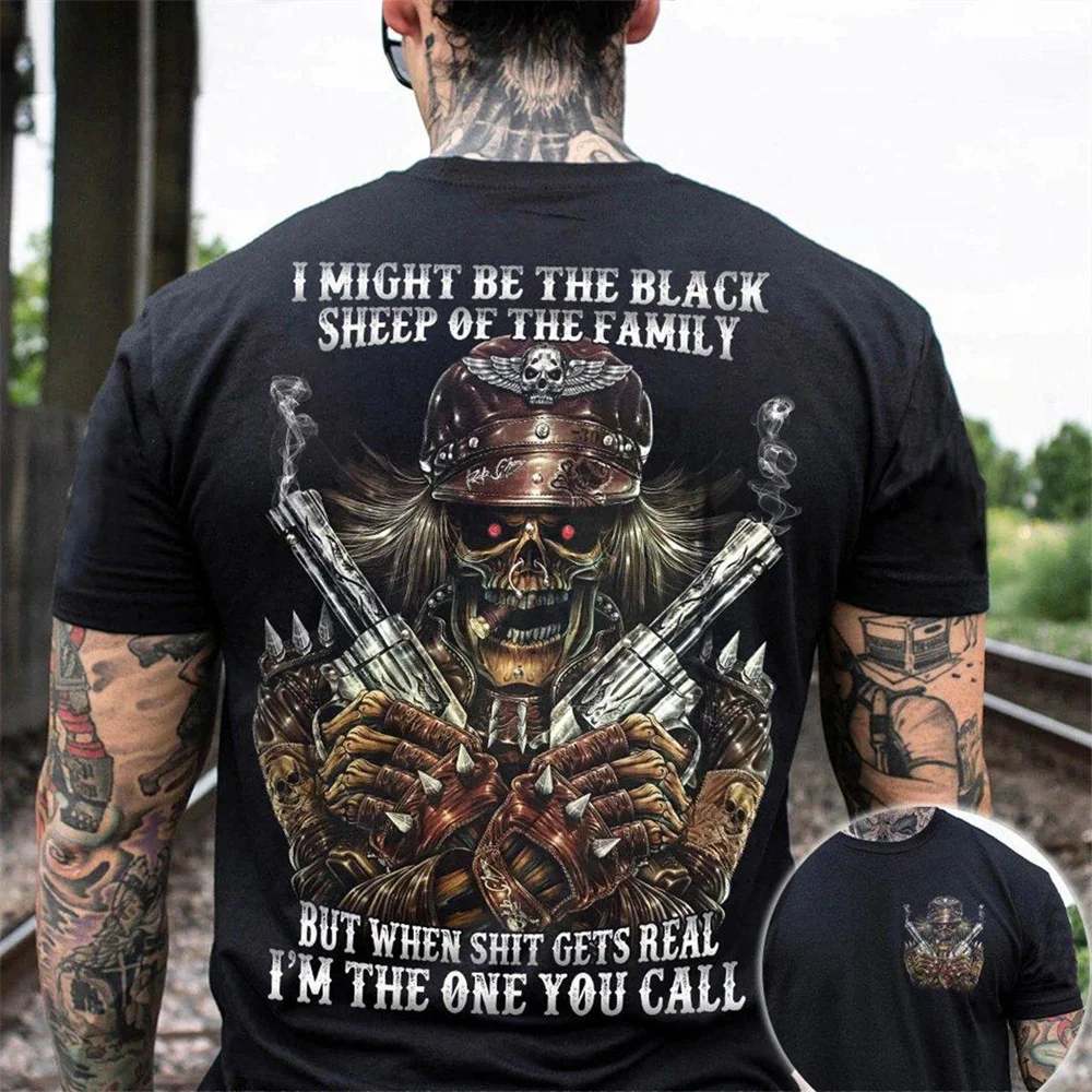 3D The best Death God Gun God Pattern Street Trending Products Comfortable Breathable Material Cool and dazzling T Shirt For Men