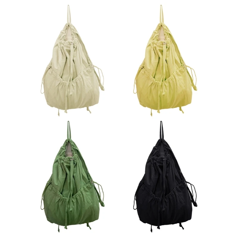 

School Bookbag Large Backpack Bag Canva Girl For Drawstring Women Travel Fashion