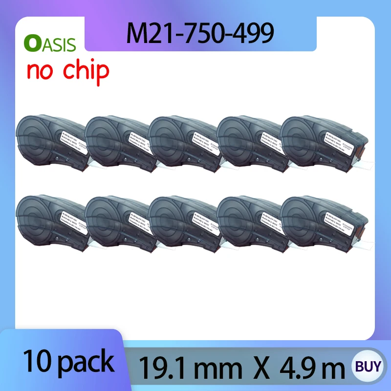 Нейлоновая лента для этикеток в упаковке совместимая с Brady M21-750-499 19 1 мм