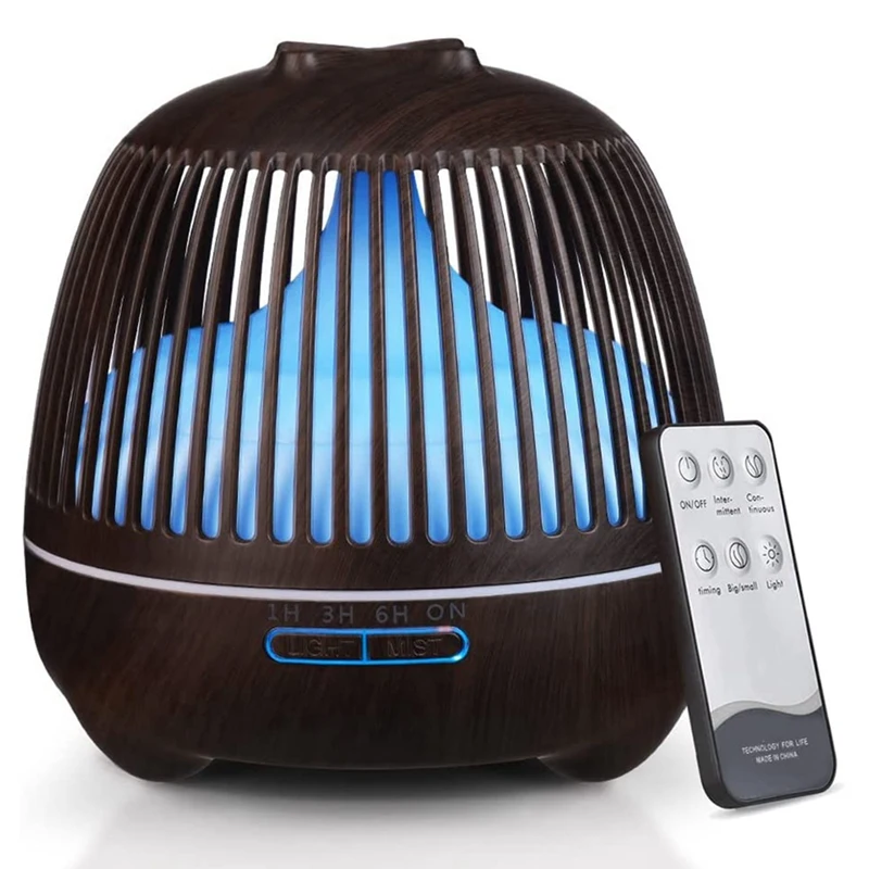 

Aromatherapy Essential Oil Diffuser Humidifier Ultrasonic Cool Mist Aroma Diffuser With 7 Color Lights