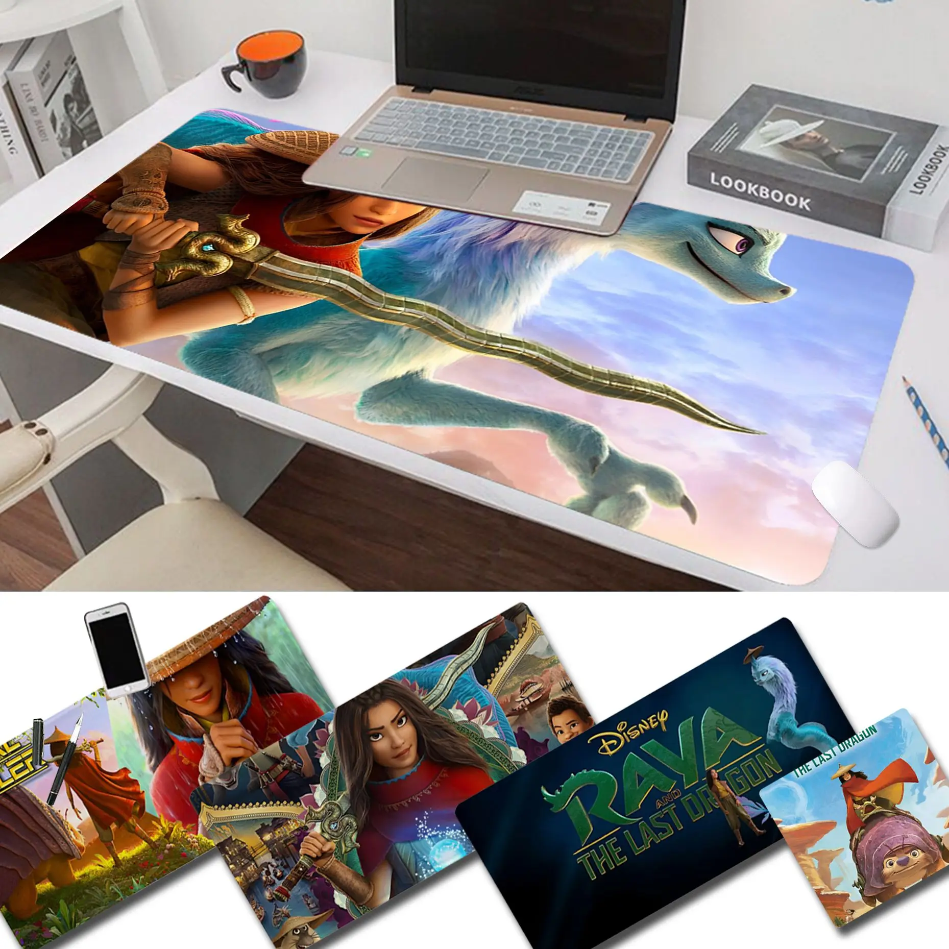 

Игровой коврик для мыши Disney Raya и последний дракон, большие размеры