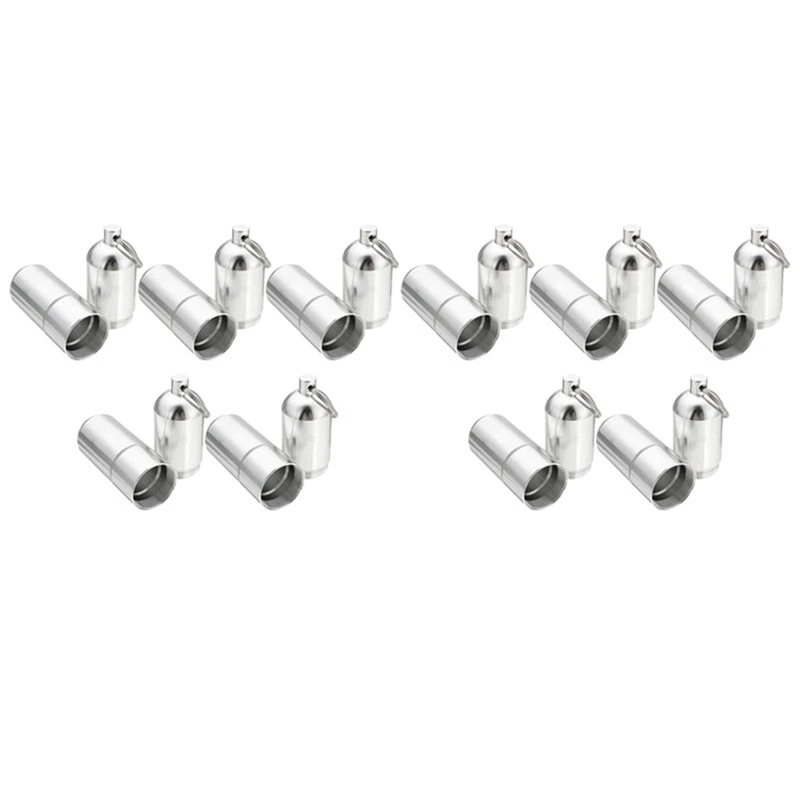 

10X держатель для сигарет из алюминиевого сплава капсулы чехол водонепроницаемый держатель для зубочисток и таблеток кольцо для ключей